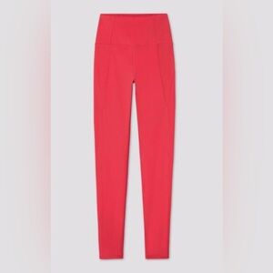 Girlfriend Collective Compressive High-Rise Legging in Geranium Color!